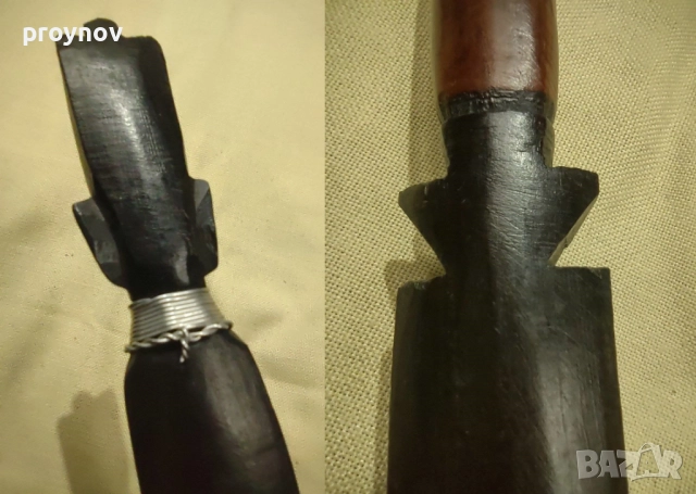 Дървен ритуален кинжал – жезъл от Африка., снимка 3 - Антикварни и старинни предмети - 52176601