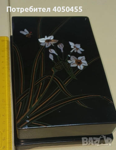 Стара дървена кутия за бижута, снимка 2 - Антикварни и старинни предмети - 52091274