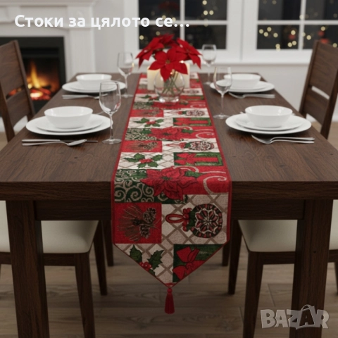 Коледна покривка/тишлайфер