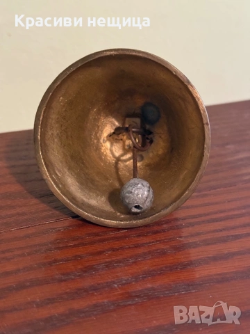 Бронзова камбанка, снимка 4 - Антикварни и старинни предмети - 53061781