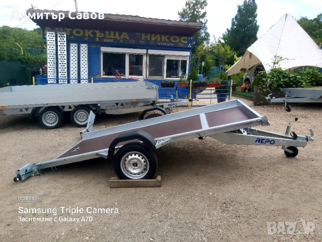 Туристическо, самосвално ремарке Поп-Индъстри за ATV,UTV, мотори до 750кg