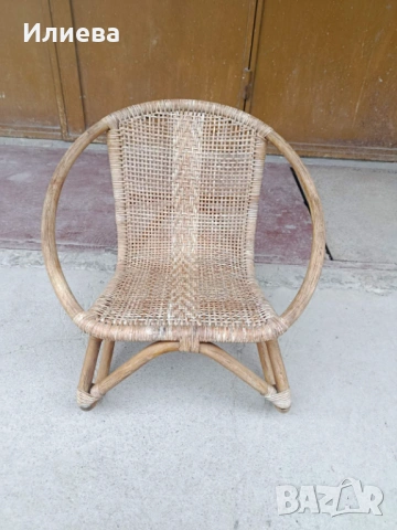 Ратанови детско столче , снимка 2 - Градински мебели, декорация  - 53814543