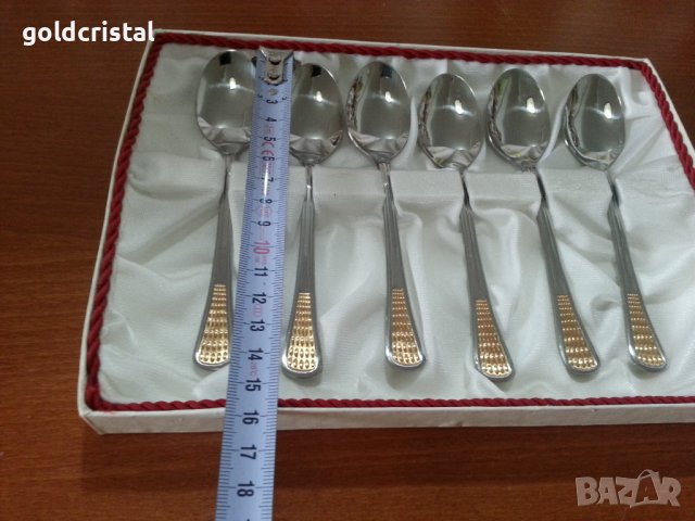 Български лъжички позлатени Перла , снимка 2 - Антикварни и старинни предмети - 42225067