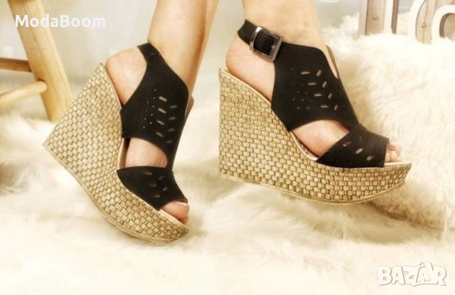 Стилни дамски сандали на платформа , снимка 2 - Сандали - 41473987