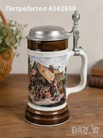 Винтидж бирена халба Bareuther Waldsassen – Bavaria, Germany.1970-1980г.