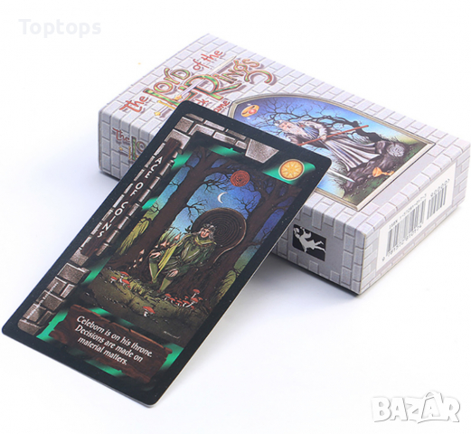 Таро карти: Lord of the Rings Tarot, 7x12 см с хартиена книжка, снимка 7 - Карти за игра - 36310572