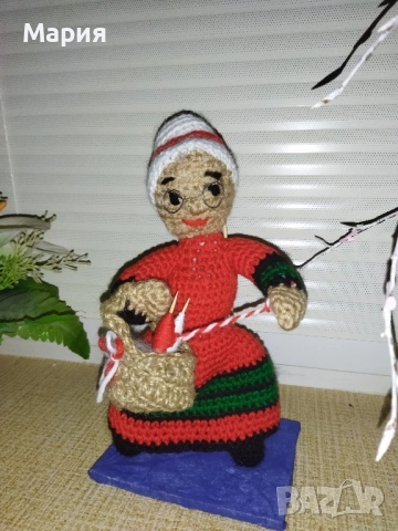 Плетена баба Марта , снимка 9 - Декорация за дома - 51523178