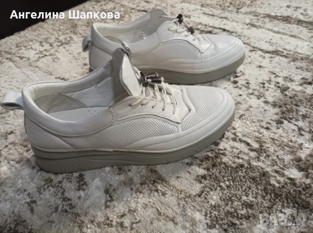 Дамски спортни обувки от естествена кожа, снимка 6 - Дамски ежедневни обувки - 51207805