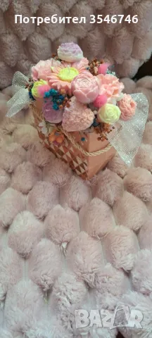 Букет от ароматни соеви свещи , снимка 4 - Декорация за дома - 49422609