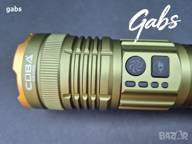 Мощен трицветен LED фенер COBA CB-G905 ,TG-Wick 3000M, снимка 6 - Екипировка - 55984954