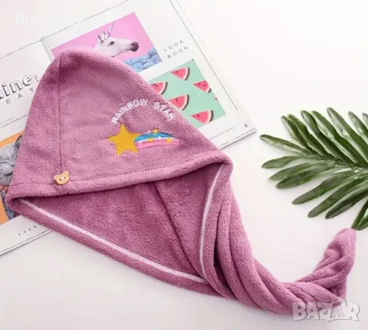 Кърпа за коса, снимка 2 - Хавлиени кърпи - 48994488