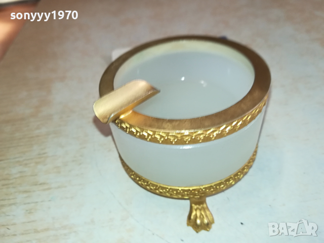 ПЕПЕЛНИК ОТ ГЕРМАНИЯ С МЕДЕН ОБКОВ 1003241535, снимка 8 - Антикварни и старинни предмети - 44698013