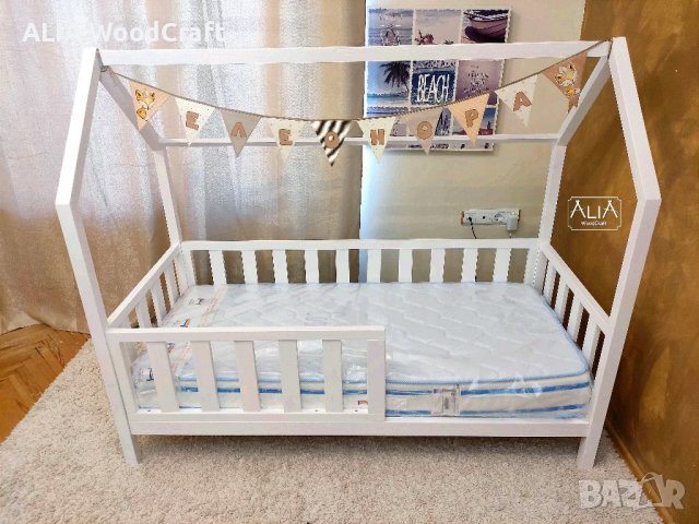 Детско легло Монтесори | модел: "ТЕДИ" | Легло къщичка, снимка 5 - Мебели за детската стая - 38272901