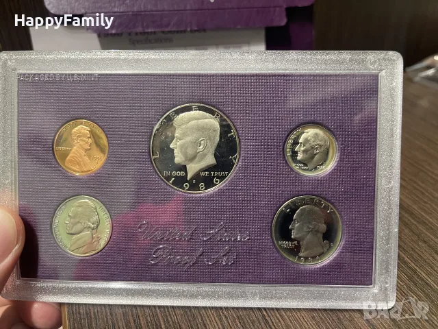 САЩ USA нов Прууф сет Proof Set 1986 година, снимка 2 - Нумизматика и бонистика - 55770679