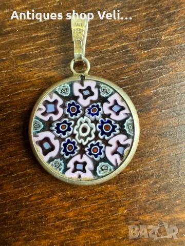 Сребърен медальон MURANO №5949, снимка 3 - Колиета, медальони, синджири - 47409008