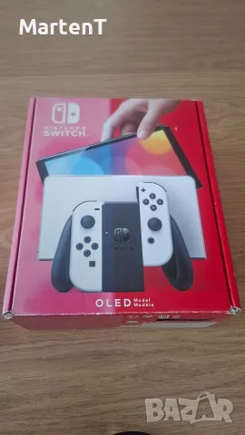 Nintendo Switch OLED 64 + 128 GB - бял, модчип, екстри, снимка 2 - Nintendo конзоли - 56138252