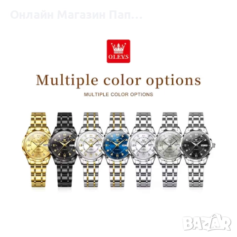 OLEVS 6727 Дамски Луксозен Автоматичен Часовник, снимка 6 - Дамски - 52428159