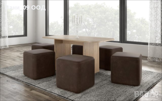 Сет 2 табуретки от еко кожа , снимка 4 - Столове - 42571671