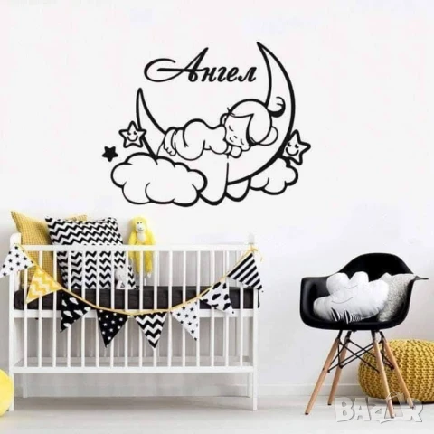 Стикери за стена (шкаф,врата,прозорец) с Името на Вашето дете!  Стикера се поставя много лесно.Издър, снимка 11 - Други стоки за дома - 51173454