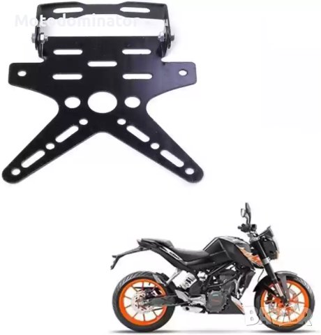 Стойка за регистрационен номер - Black, снимка 1