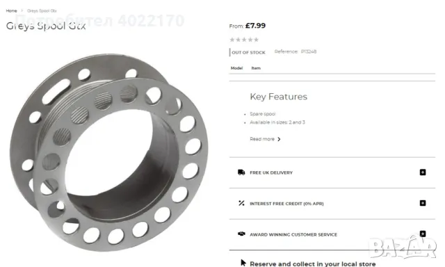 GREYS G-Cassette - резервни шпули за мухарски макари, снимка 6 - Макари - 48702513