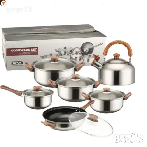 кухненски комплект за готвене , снимка 4 - Съдове за готвене - 48563499