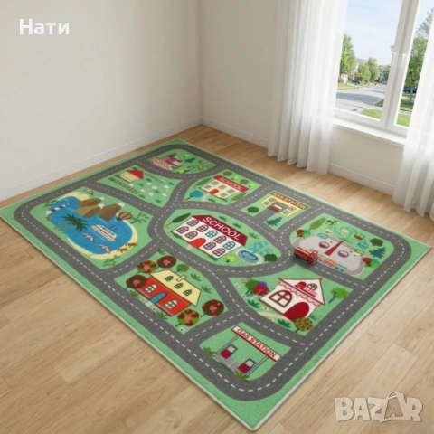 Детски килим за игра 120х160см - различни модели, противоплъзгащ и миещ се, снимка 6 - Други - 53873976