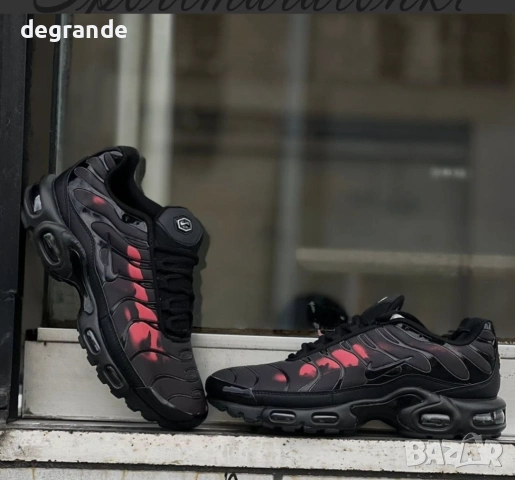 Nike TN Plus Termoactive - Цвят Черно със Червено , снимка 2 - Маратонки - 53832035