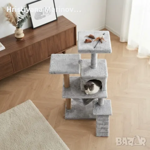 Многоетажна катерушка за котки , снимка 4 - За котки - 56047261