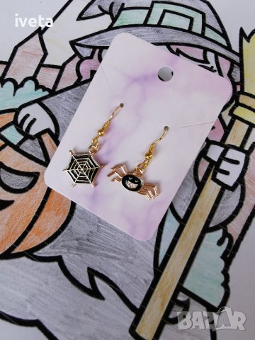 Обеци Halloween , снимка 2 - Обеци - 42282471