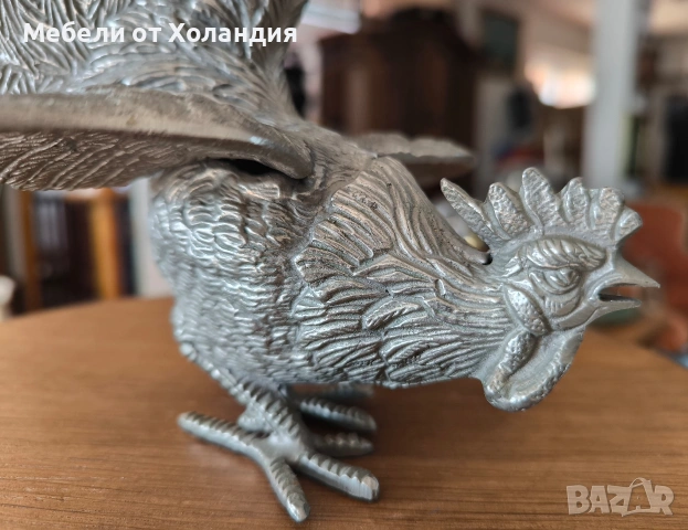 Двойка петли от посребрен калай, снимка 9 - Антикварни и старинни предмети - 53084075