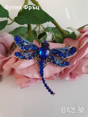 Брошка Фрея, снимка 3 - Обеци - 36351005