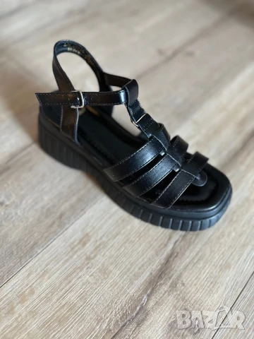 Черни сандали 38 номер, снимка 1