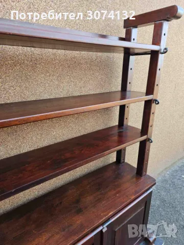 Масивен дъбов разглобяем шкаф с регуриране на рафтовете, снимка 4 - Шкафове - 48950736