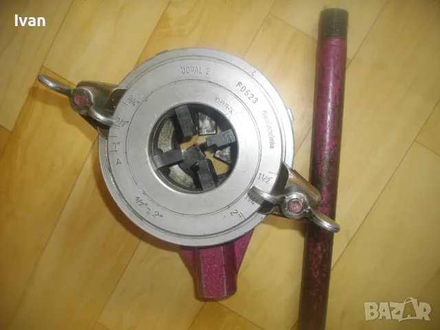 JOPAL2 АЛУМИНИЕВА ОЛЕКОТЕНА ВИНТОНАРЕЗКА ЗА РЕЗБИ МЕТАЛНИ ТРЪБИ ДО 2ЦОЛА СТАРО КАЧЕСТВО ЧЕХОСЛОВАКИЯ, снимка 3 - Други инструменти - 56106688