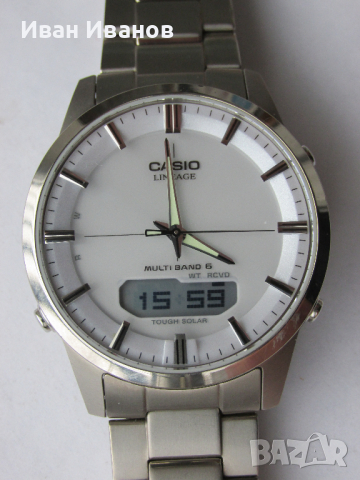 Casio LCW-M170T LINEAGE MULTI BAND 6 TITANIUM Касио титаниев ръчен часовник, снимка 3 - Мъжки - 44673493