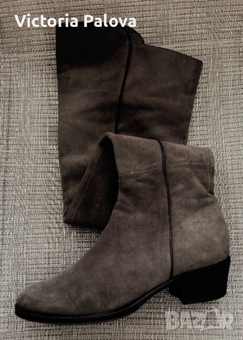 TRUMAN’S високи чизми от естествен велур