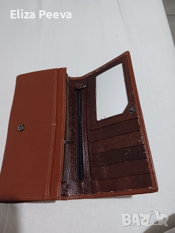 Дамско портмоне от естествена кожа, снимка 2 - Портфейли, портмонета - 53142129