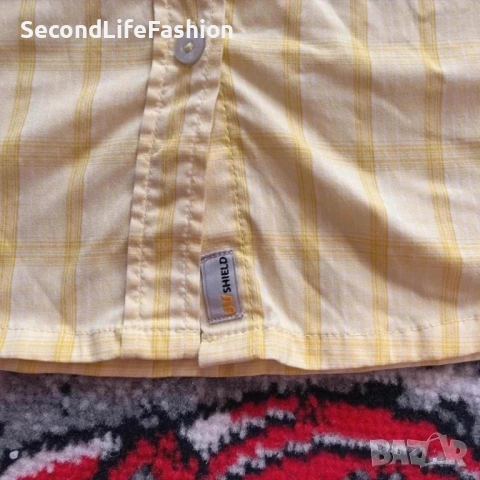 Дамска риза Jack Wolfskin, размер S жълта UV защита., снимка 4 - Ризи - 53109828