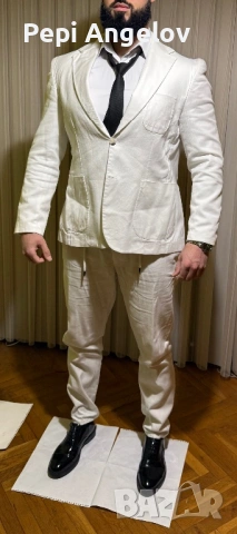 Елегантни мъжки костюми + официални обувки – абитуриентски, неразличими от нови 👔, снимка 5 - Костюми - 53853219