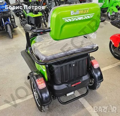 Електрическа триколка С2+ с5 батерии, 3
места, крачна спирачка и ВТ
, снимка 3 - Мотоциклети и мототехника - 48854057