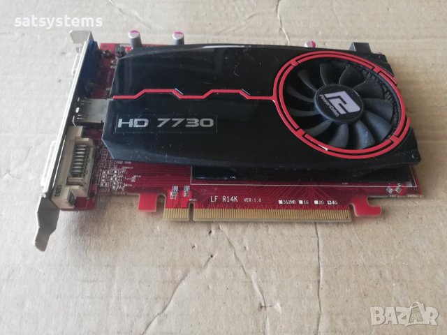 Видео карта AMD Radeon PowerColor HD AX7730 4096MB GDDR3 128bit PCI-E, снимка 5 - Видеокарти - 42127436