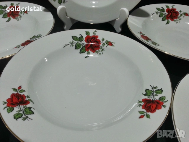 Стар български порцелан чинии дълбоки 