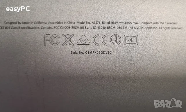 Apple MacBook Pro А1278 i5-3210M 13.3" Mid-2012 - за части, снимка 3 - Части за лаптопи - 50285940