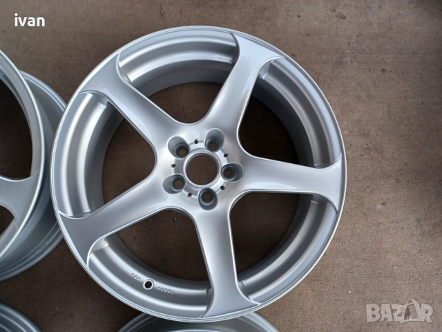 4 бр. чисто нови алуминиеви джанти AEZ 18 цола 5x100, централен отвор 54.1 , ET42, 7J, снимка 5 - Гуми и джанти - 51542748