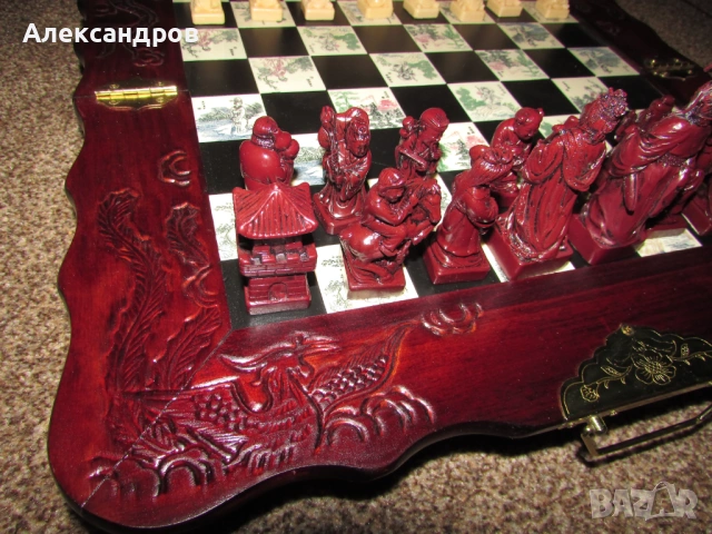 Голям шаx с фигурки от китайската култура, снимка 3 - Шах и табла - 53787676