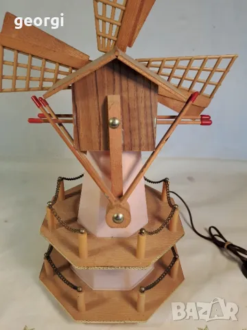 мудикална нощна лампа вятърна мелница 23/6, снимка 4 - Настолни лампи - 49663597