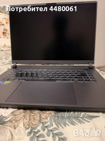 Лаптоп ASUS ROG Strix G16 (i7 / RTX 5070) – КАТО НОВ, 2г. Гаранция!, снимка 13 - Лаптопи за игри - 55905936