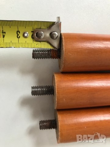 3бр. френски стари крачета 38см от дърво за малка масичка, снимка 7 - Маси - 39836824