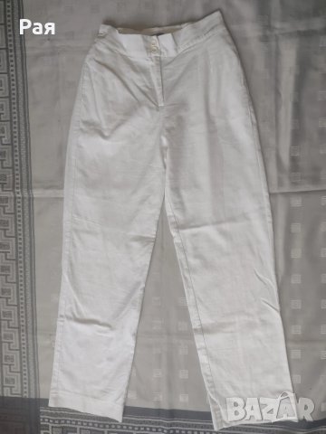 Бял панталон лен / памук Bileyana Barzakova, снимка 1
